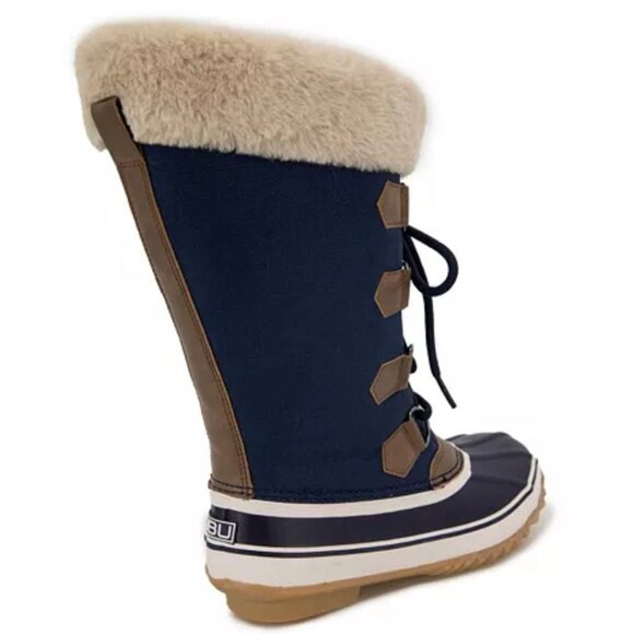 JBU by Jambu STORMGATE Regular Calf Mid Shaft Flats Winter Duck Boots Navy - Picture 5 of 8